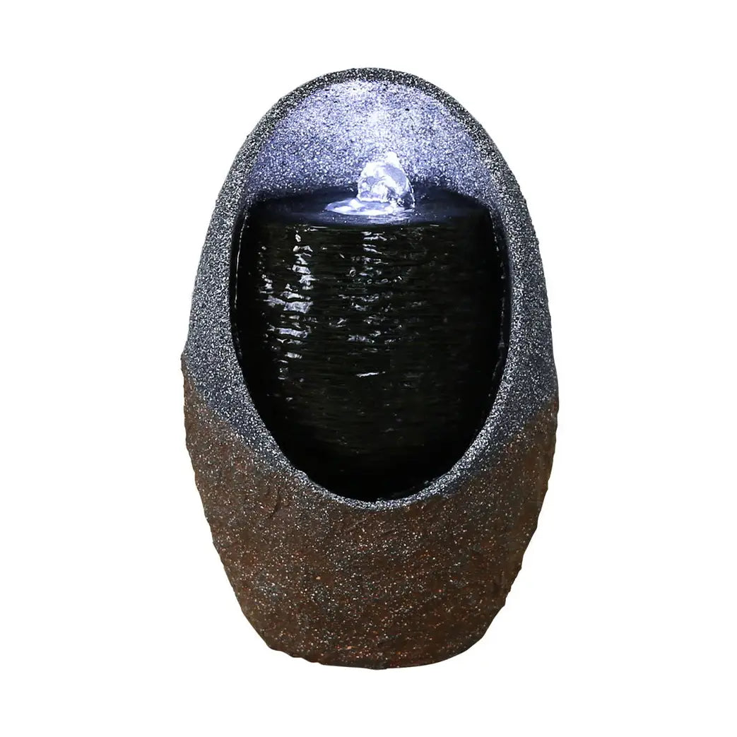 Bubbling Tabletop Fountain with Cool White Led Lights