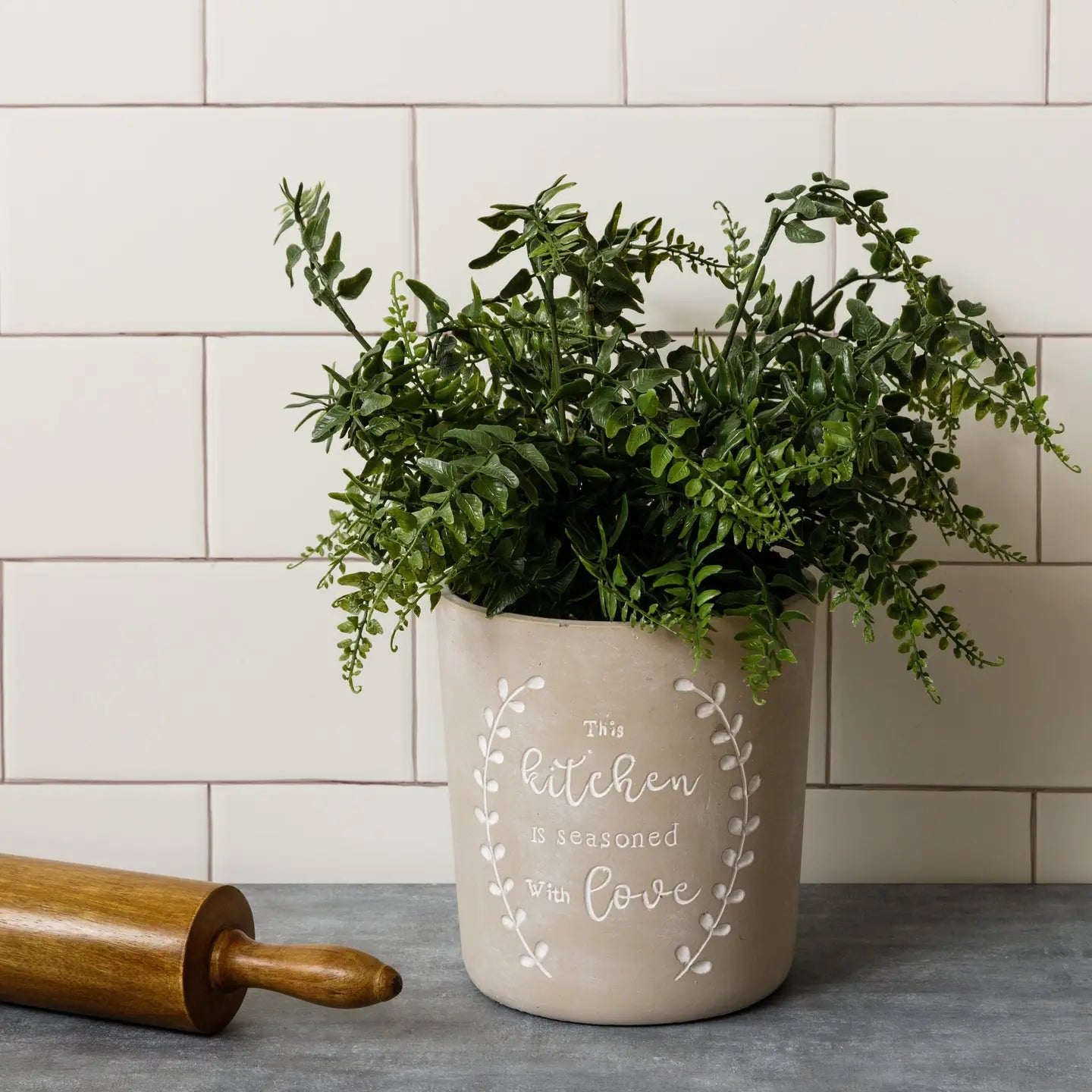 Cement Crock – This Kitchen is Seasoned With Love