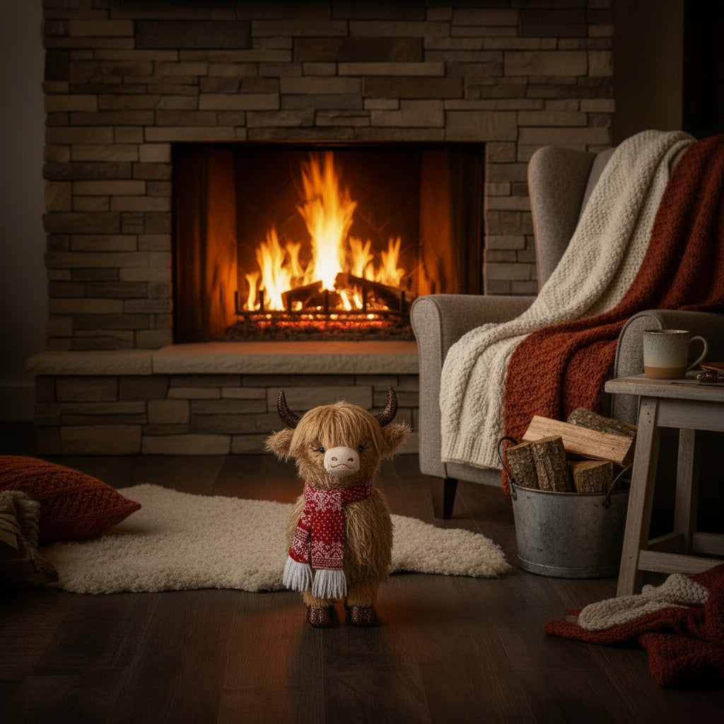 Fabric Highland Cow