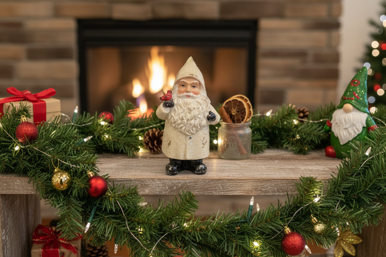 White Vintage Santa