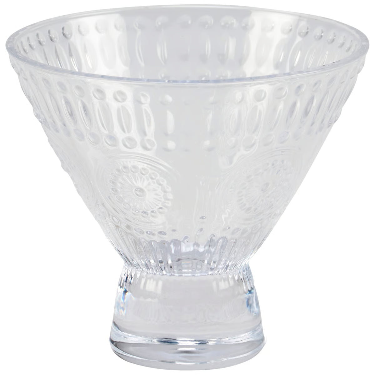Small Medallion Martini Glass