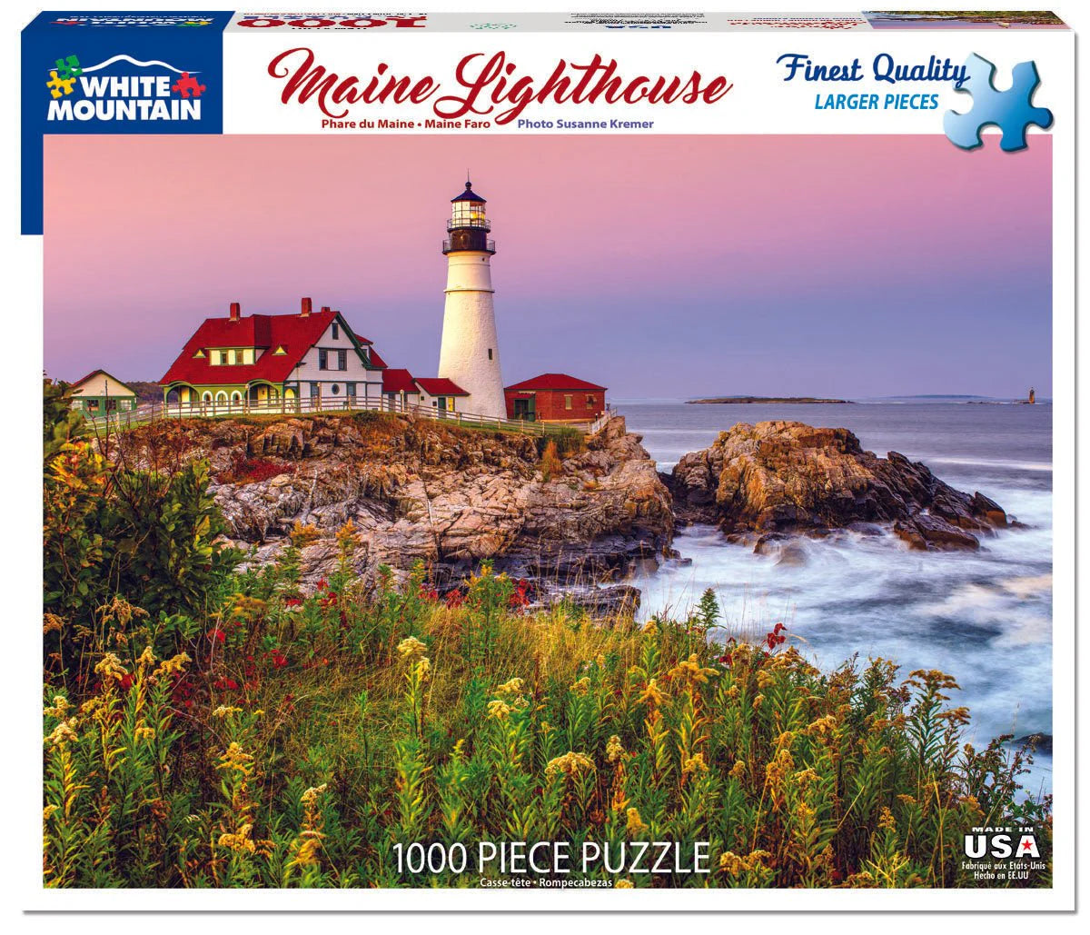 Maine Lighthouse - 1000 Piece Jigsaw Puzzle