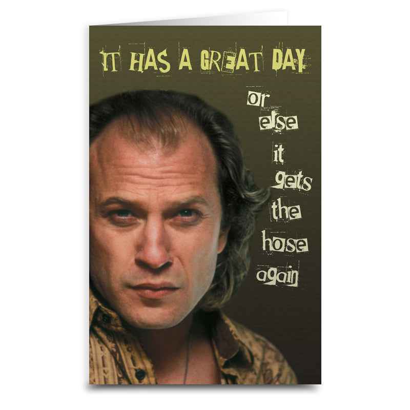 Silence of the Lambs "Gets the Hose" Greeting Card: Card and Envelope Only
