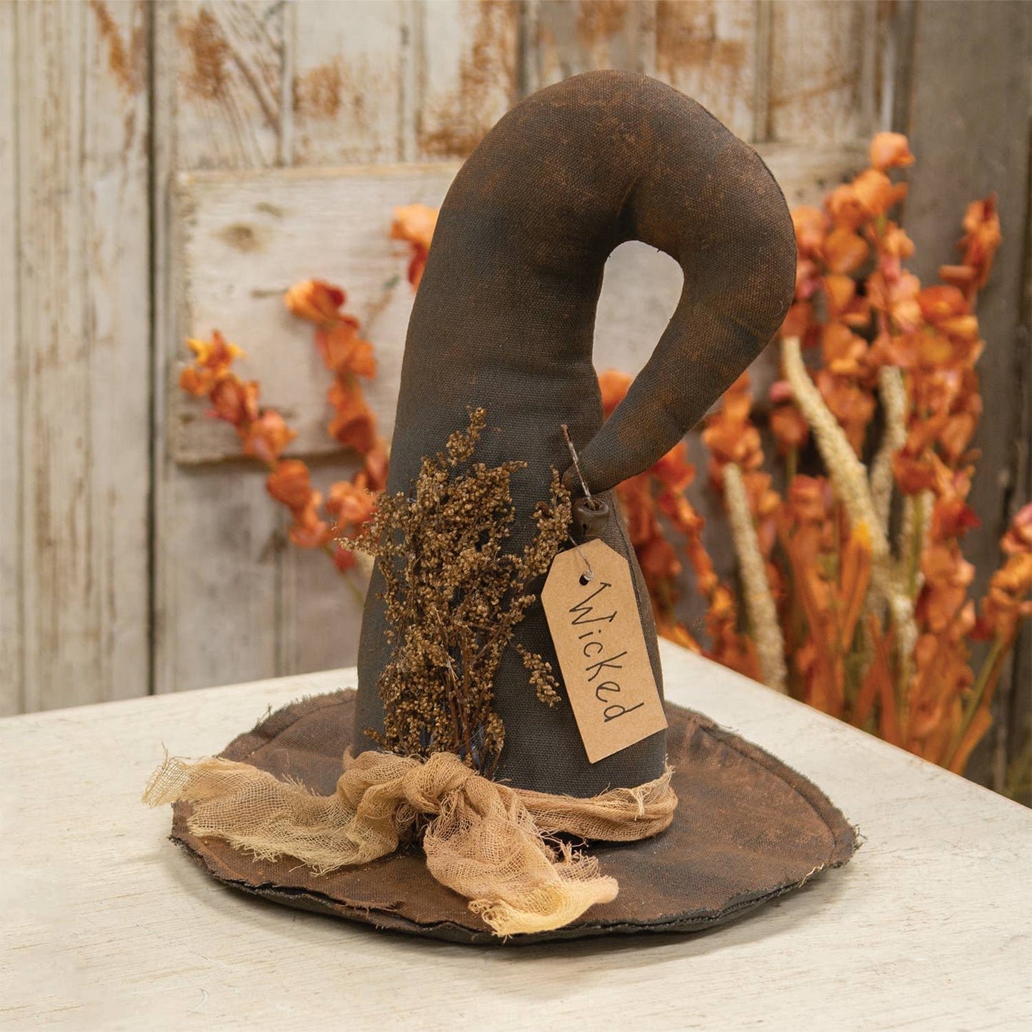 Wicked Stuffed Witch Hat Sitter - 11"H