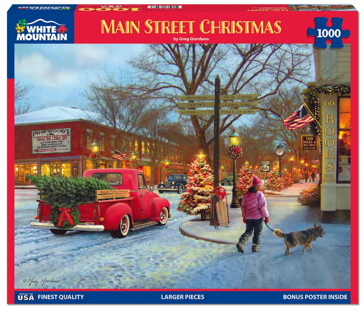 Main Street Christmas - 1000 Piece Jigsaw Puzzle
