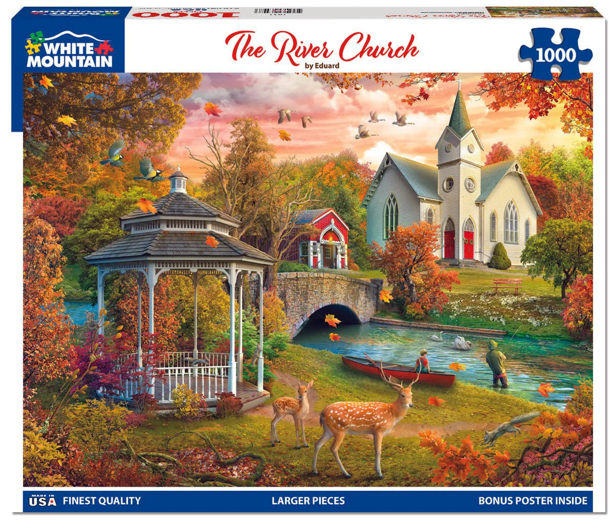 The River Church - 1000 Piece Jigsaw Puzzle