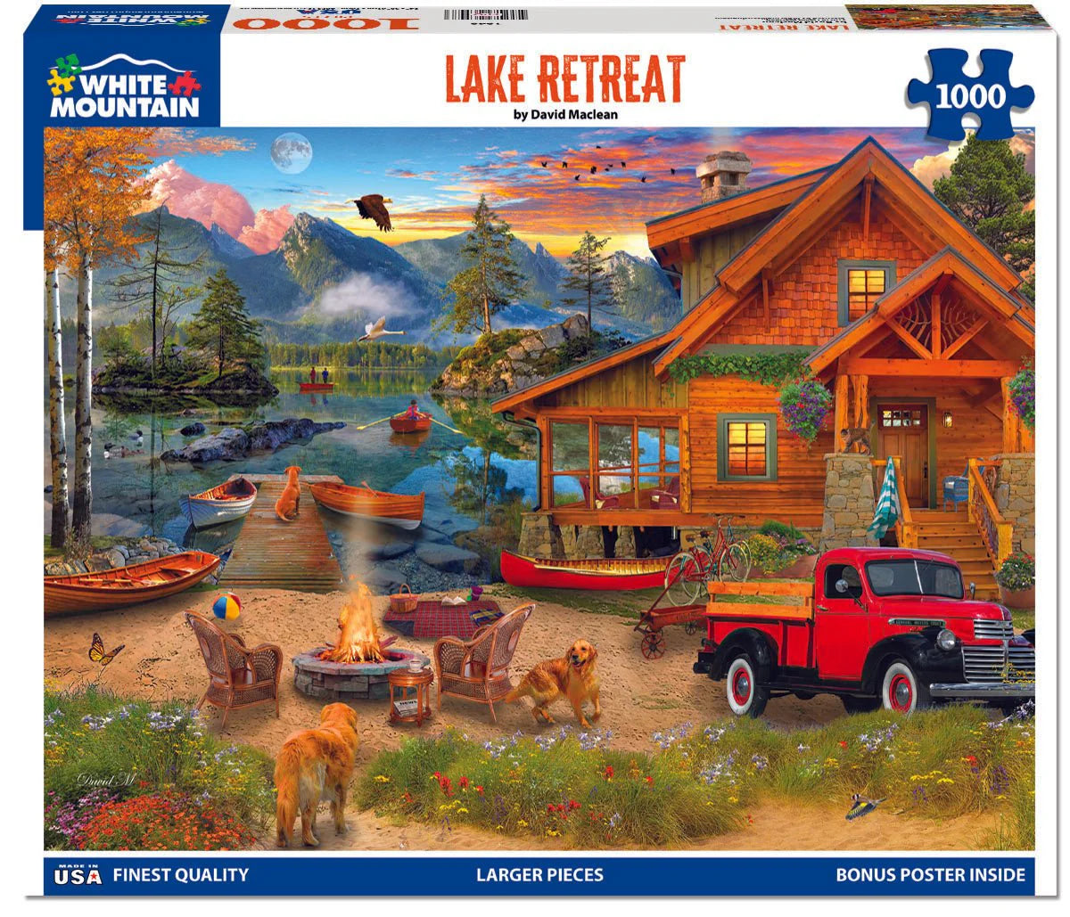 Lake Retreat - 1000 Piece Jigsaw Puzzle