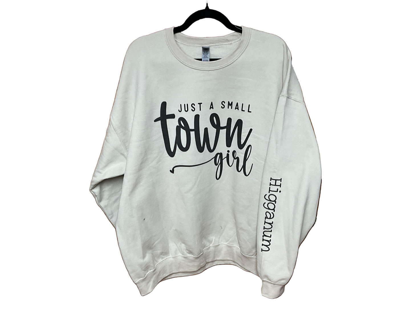 Just A Small Town Girl Sweatshirt Higganum - Cream XL
