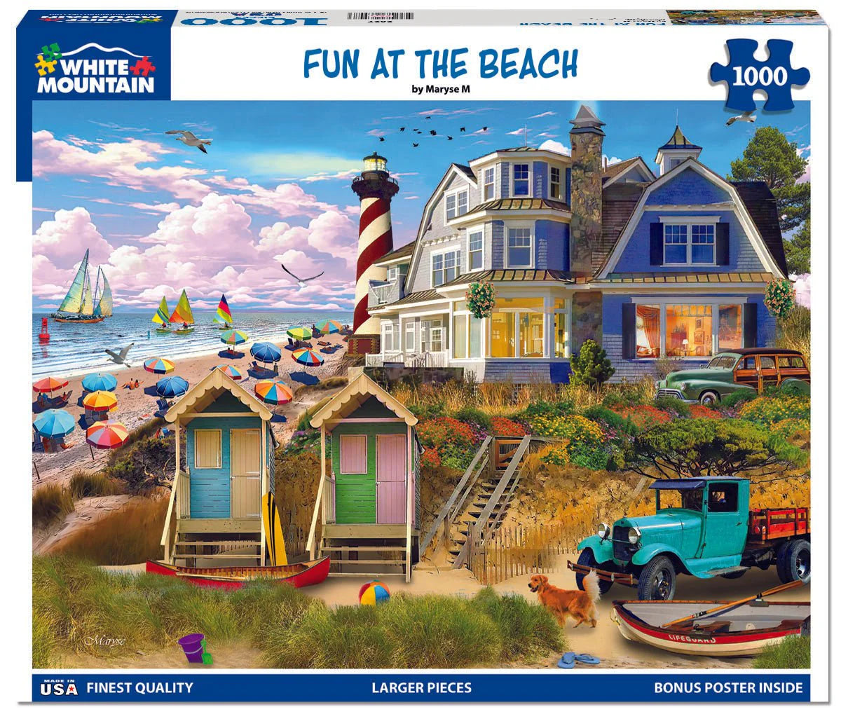 Fun At The Beach - 1000 Piece Jigsaw Puzzle
