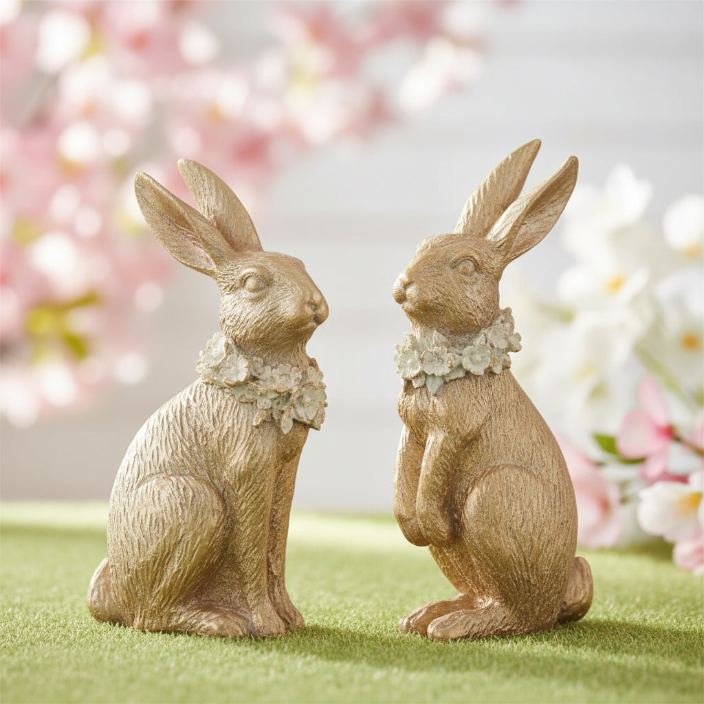 Gold Resin Easter Bunny (each)