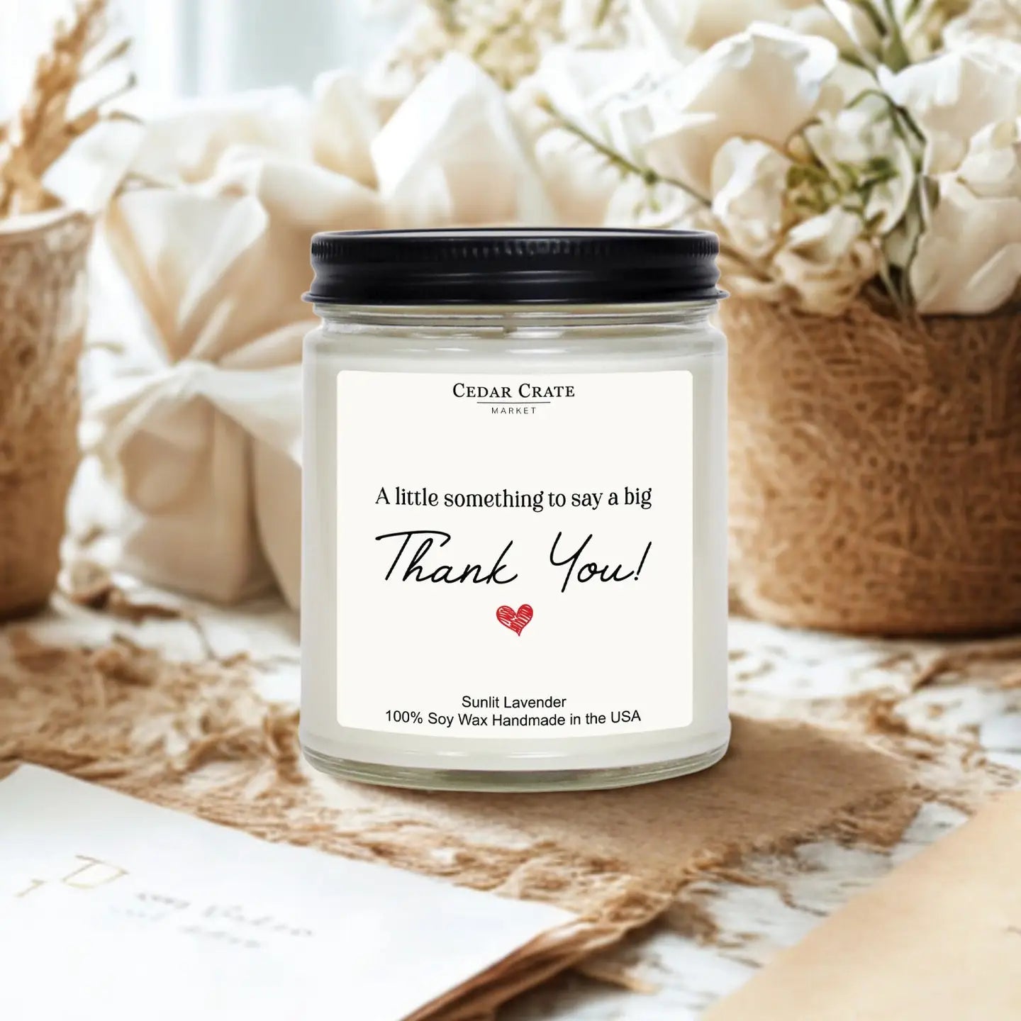 A little something to say a big Thank You! - Candle