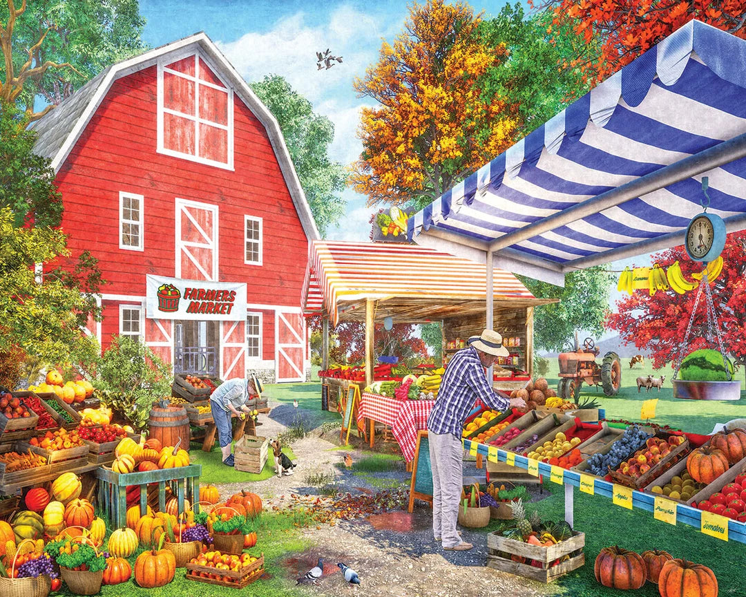 Fall Farmers Market - 1000 Piece Jigsaw Puzzle