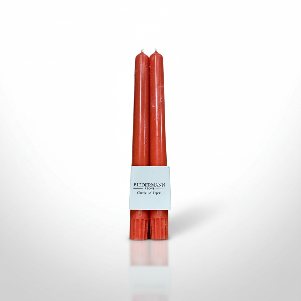 Amber Orange Taper Candle