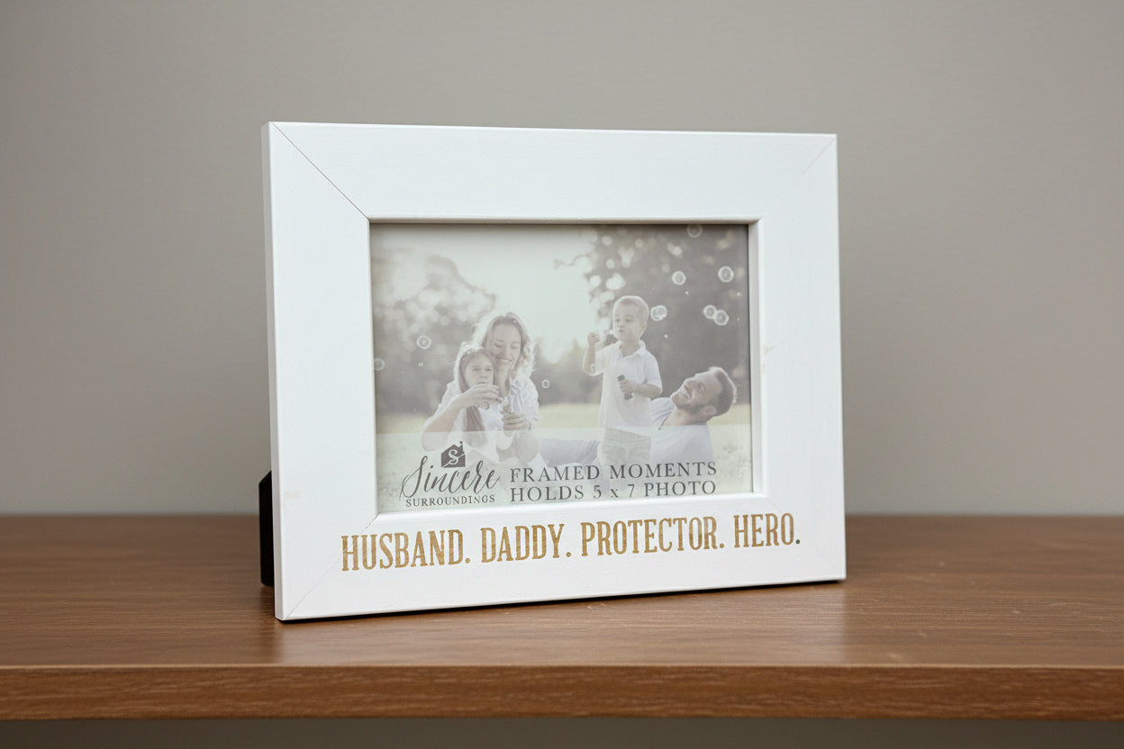 Husband, Daddy, Protector Hero Frame