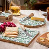 Olive Oasis Wood Cheese Board w/Knife Set