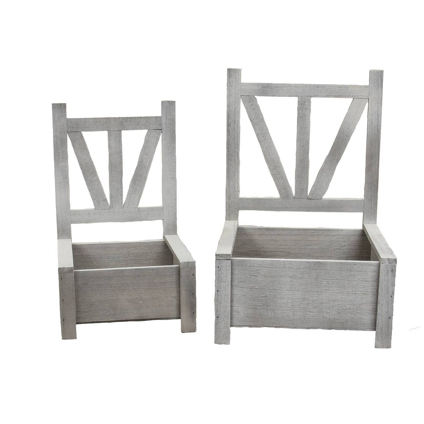 2/Set - Garden Chair Planter Boxes