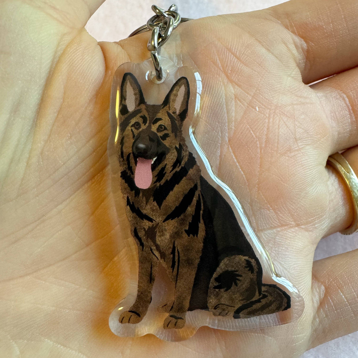 German Shepherd (sable) Keychain