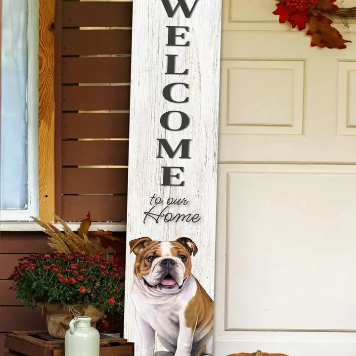 Bulldog Welcome Sign