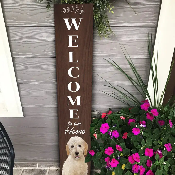 Goldendoodle Welcome Sign