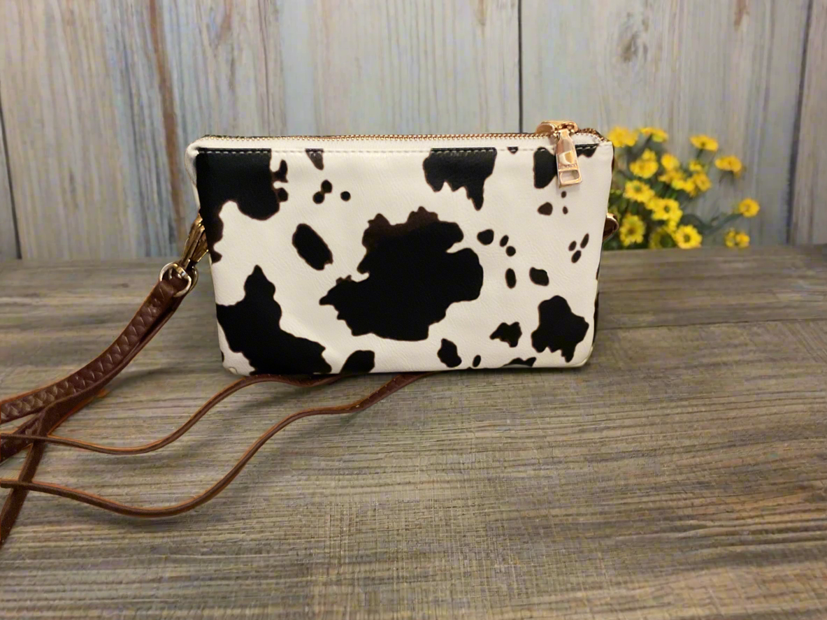 Small Cow Print Hand Bag
