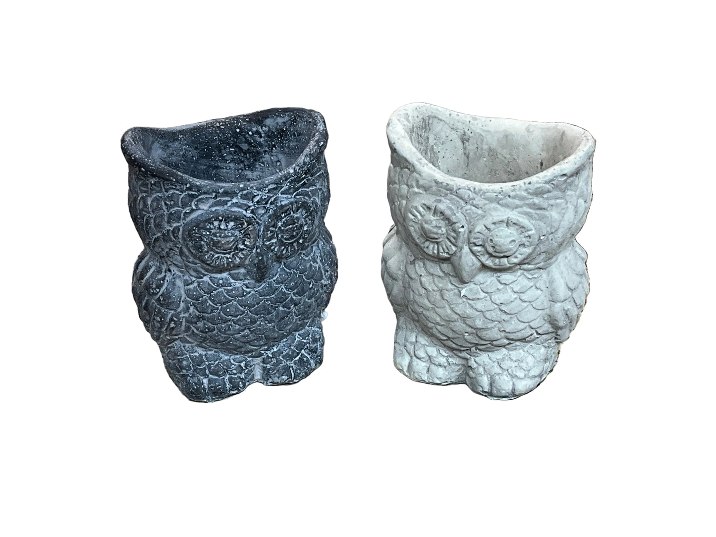 Cement Owl Planter