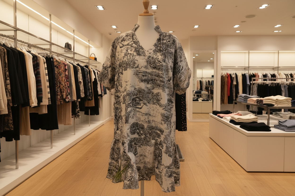 Black Landscape Dress