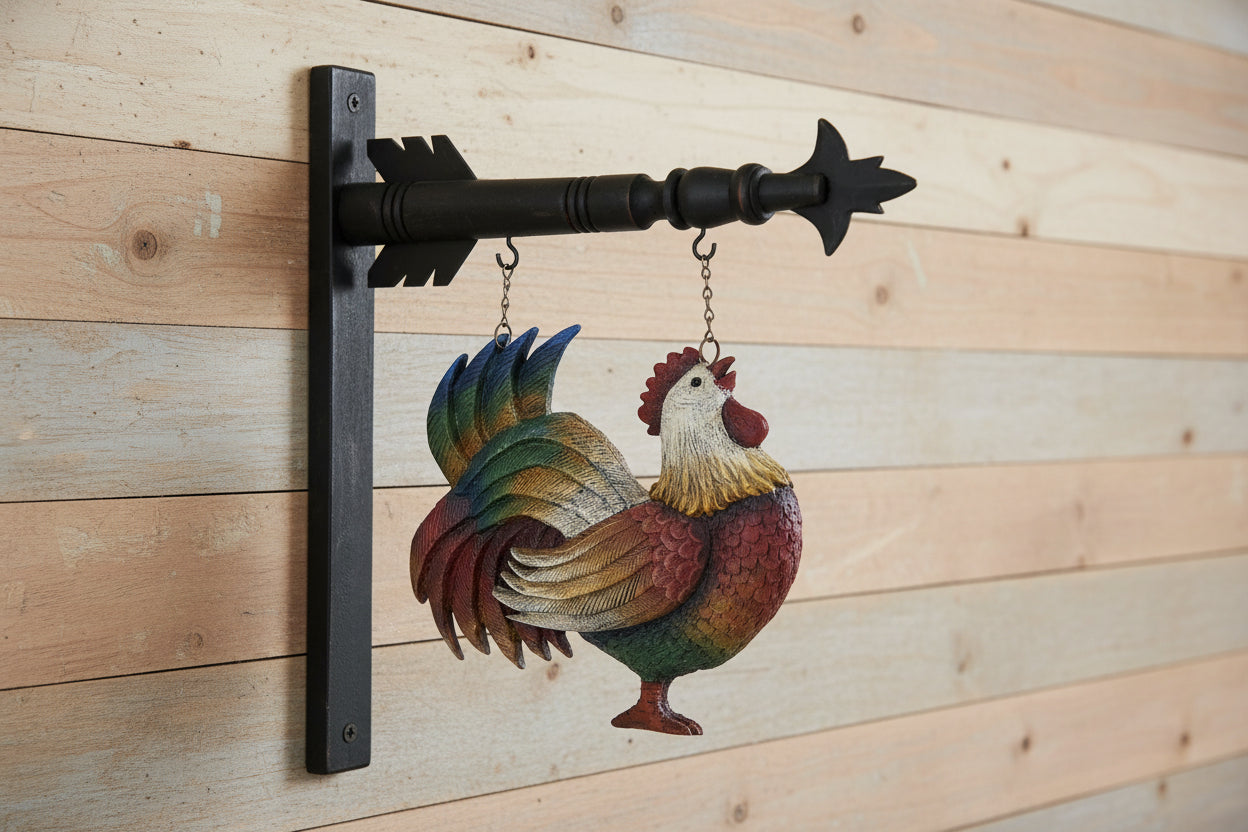 Multi Color Resin Rooster Arrow Replacement