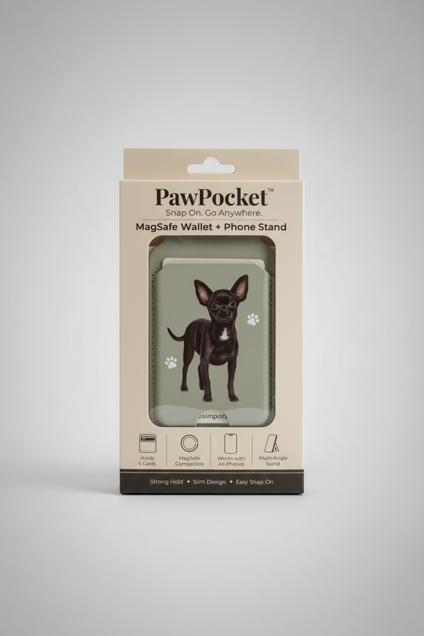 Chihuahua (Black) Phone Magwallet