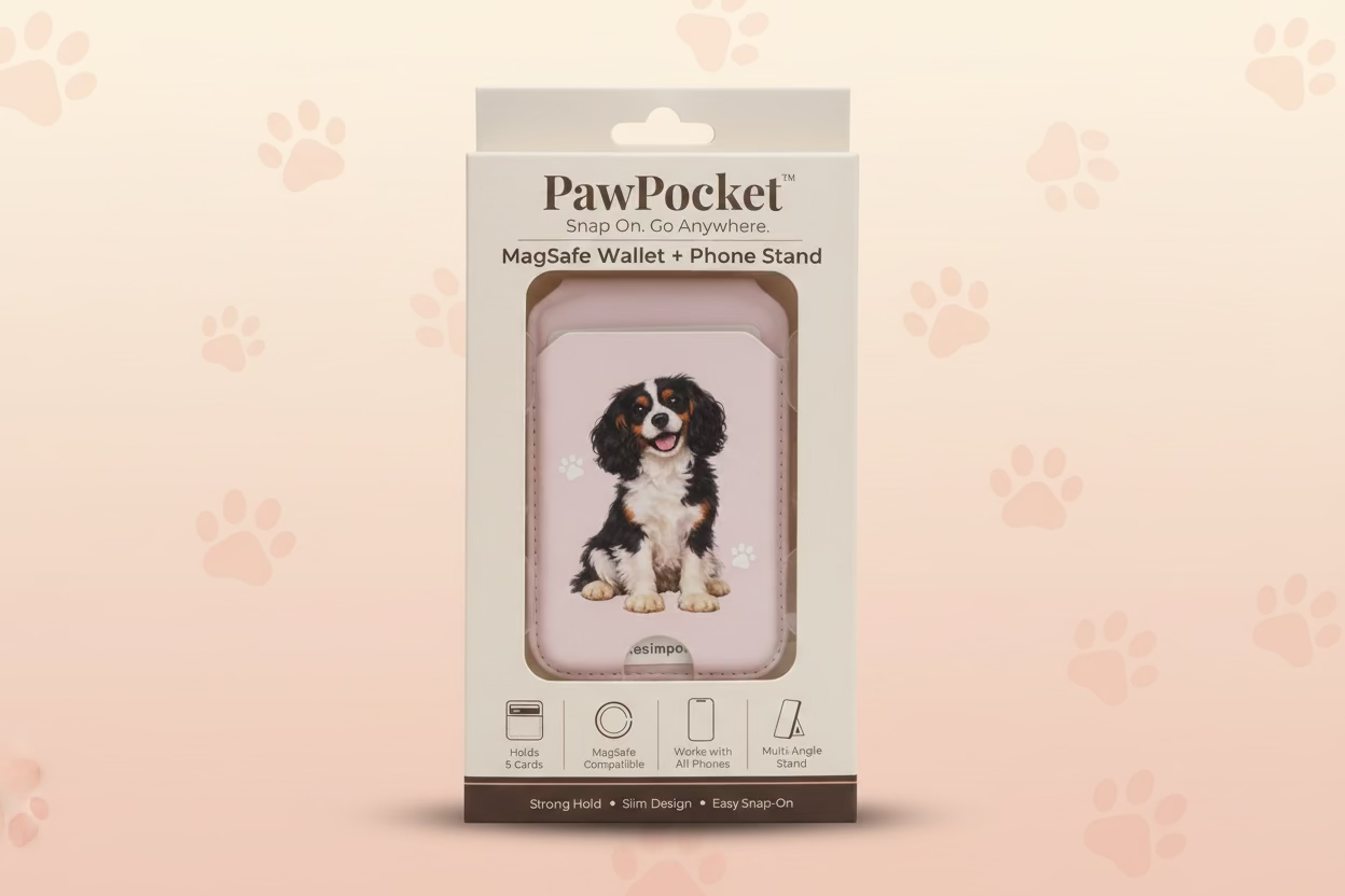 Cavalier King Charles Tri-Color Phone Magwallet