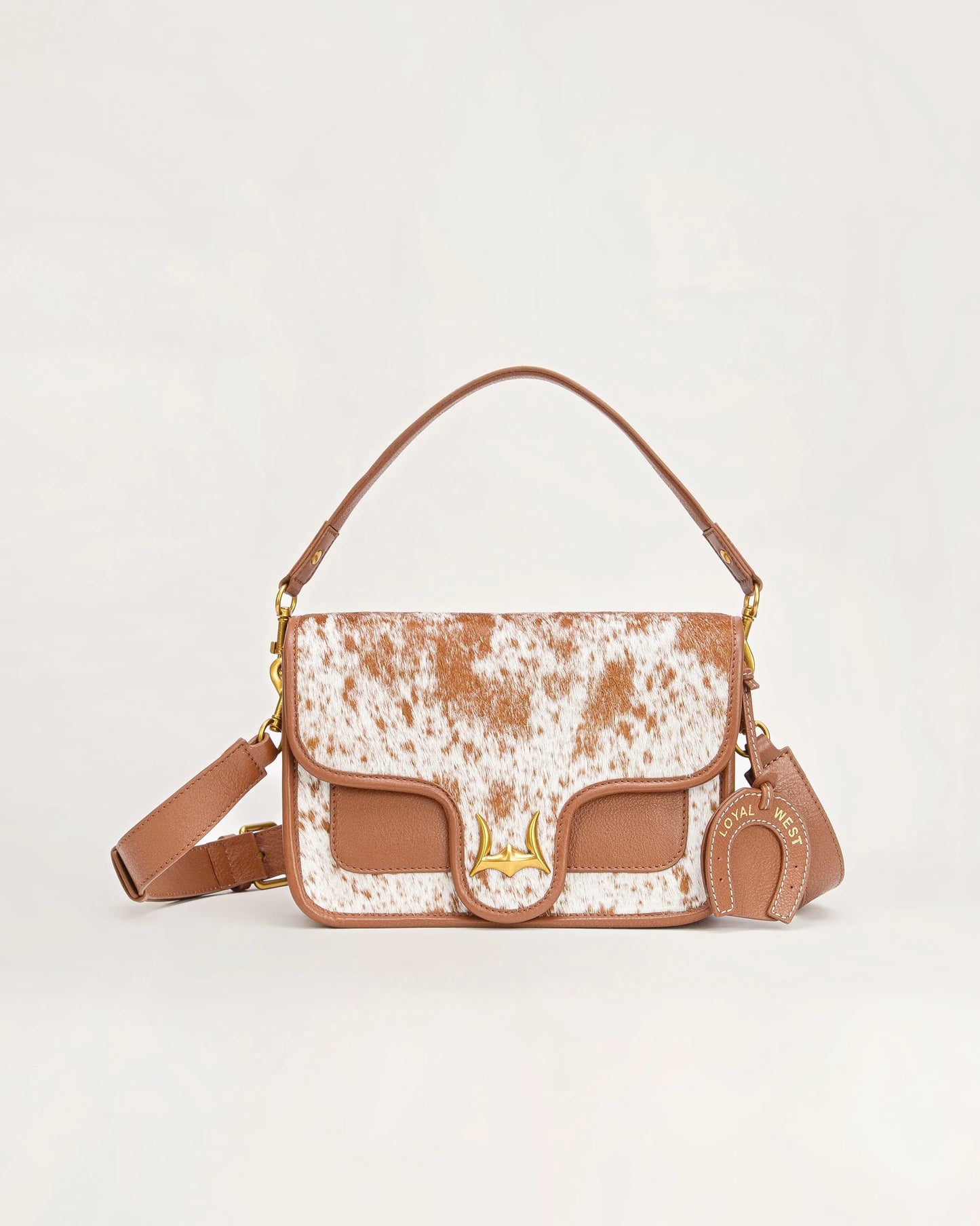Loyal West - Shell Medium Purse – Brown & White