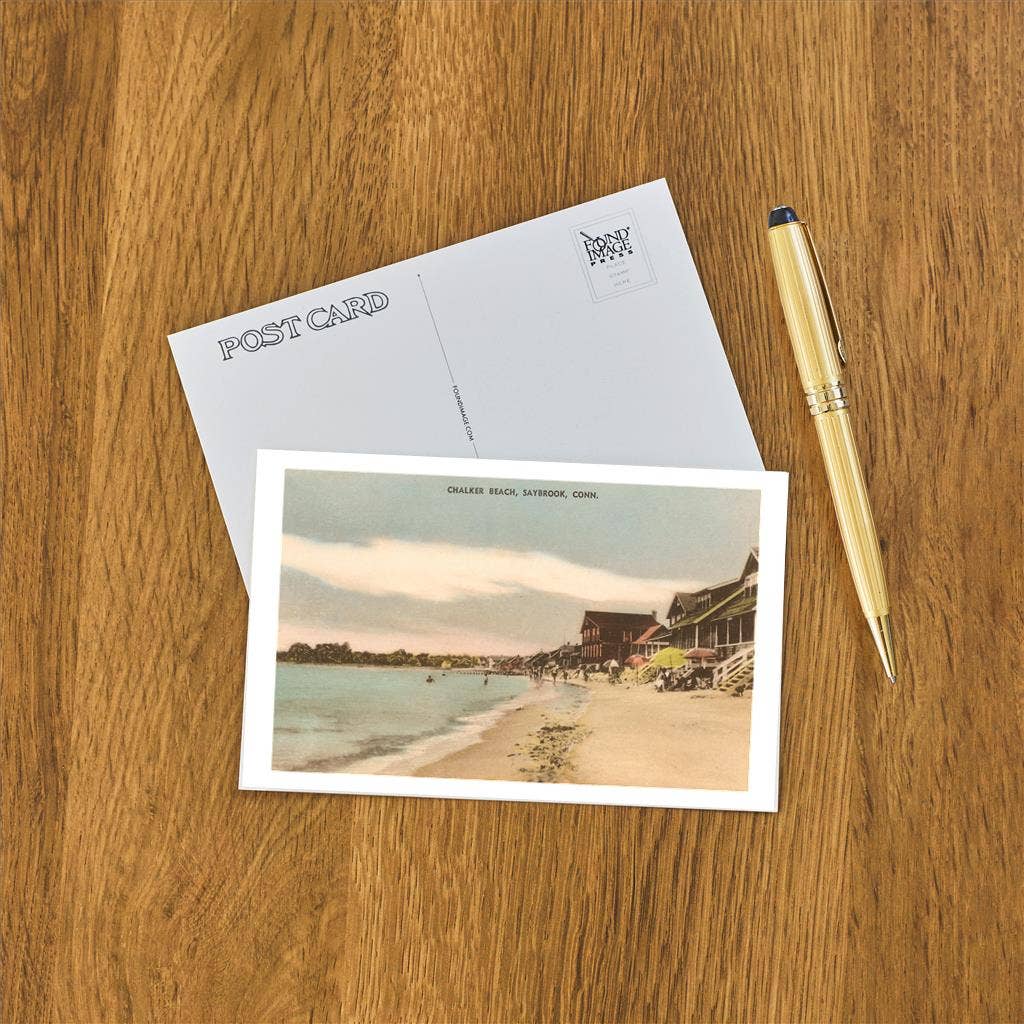 Postcard CT-170 Chalker Beach, Saybrook