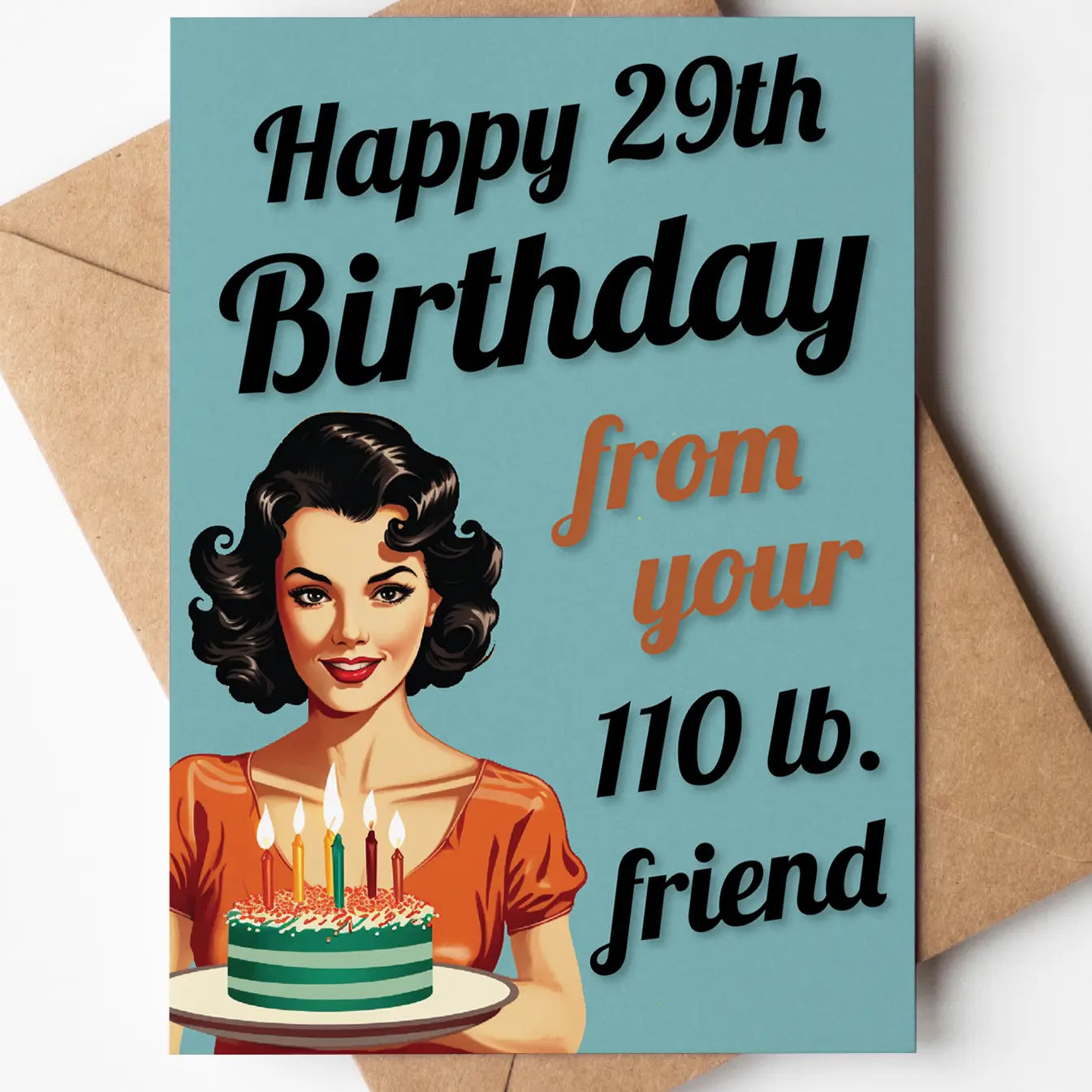 Happy 29th Birthday Card
