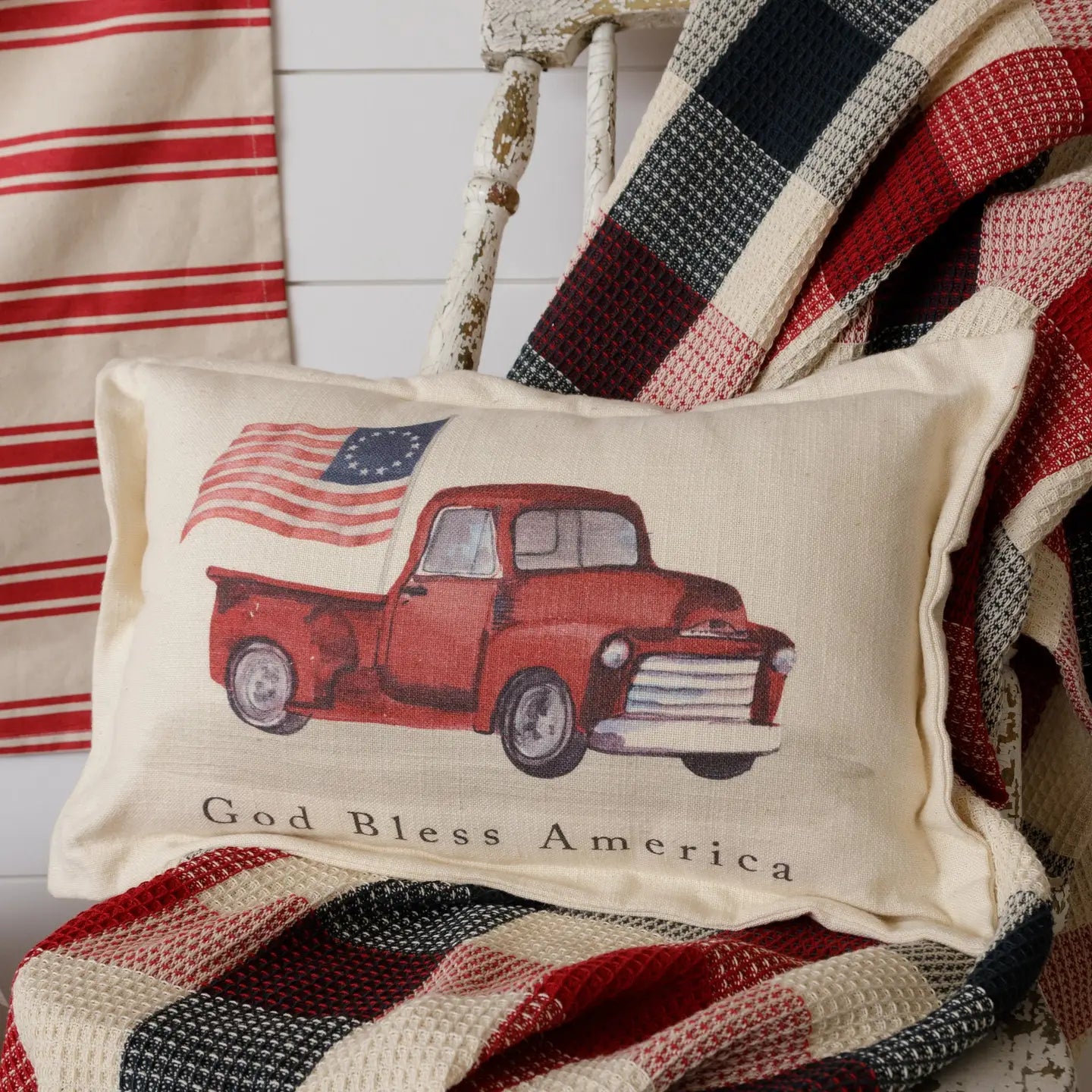 Pillow - God Bless America Truck