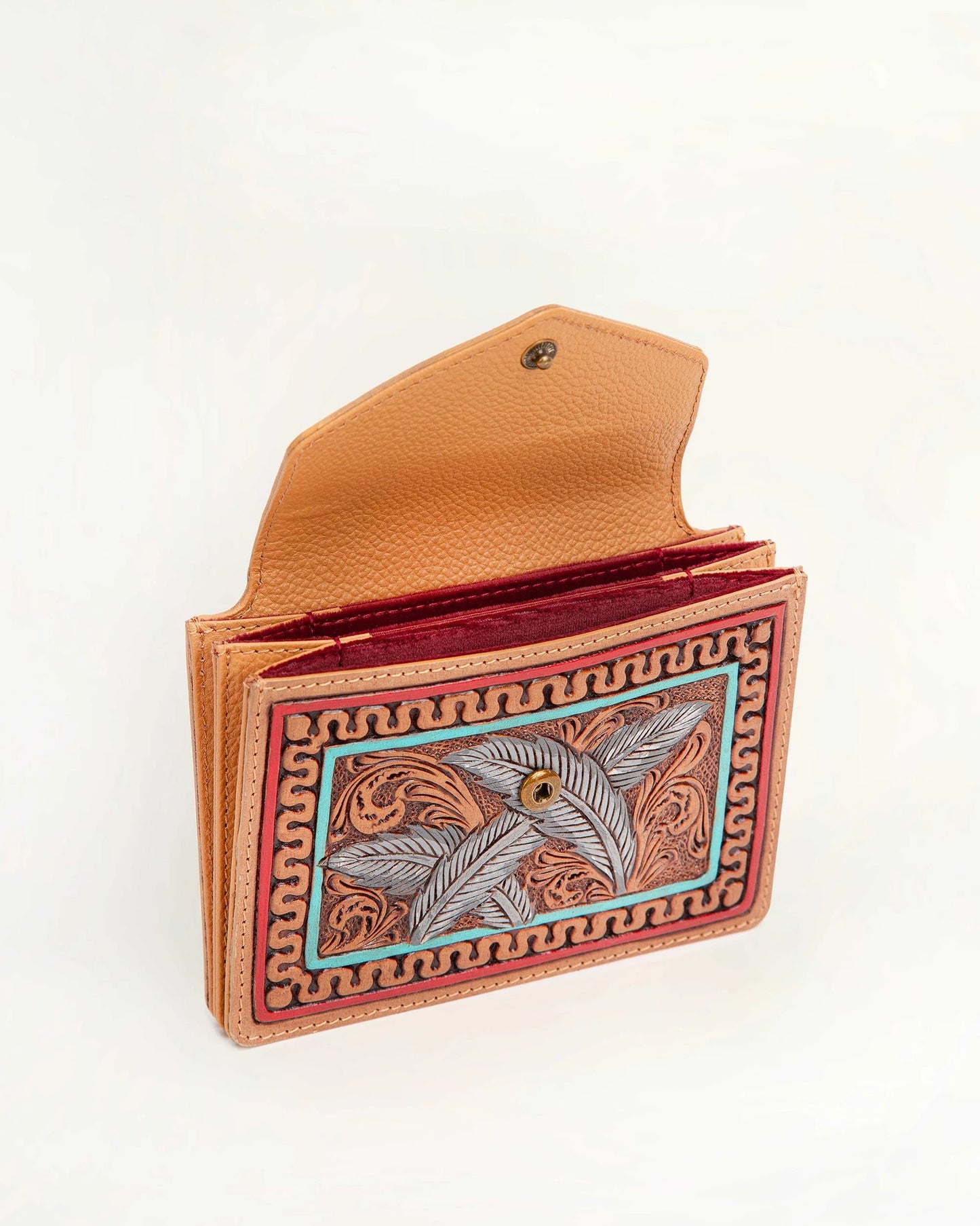 Loyal West - Copper Canyon Cardholder in Hand-tooled Leather