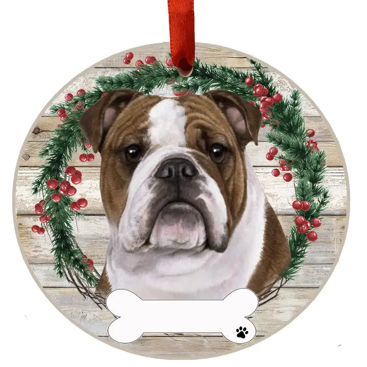 Christmas Ornament Bulldog