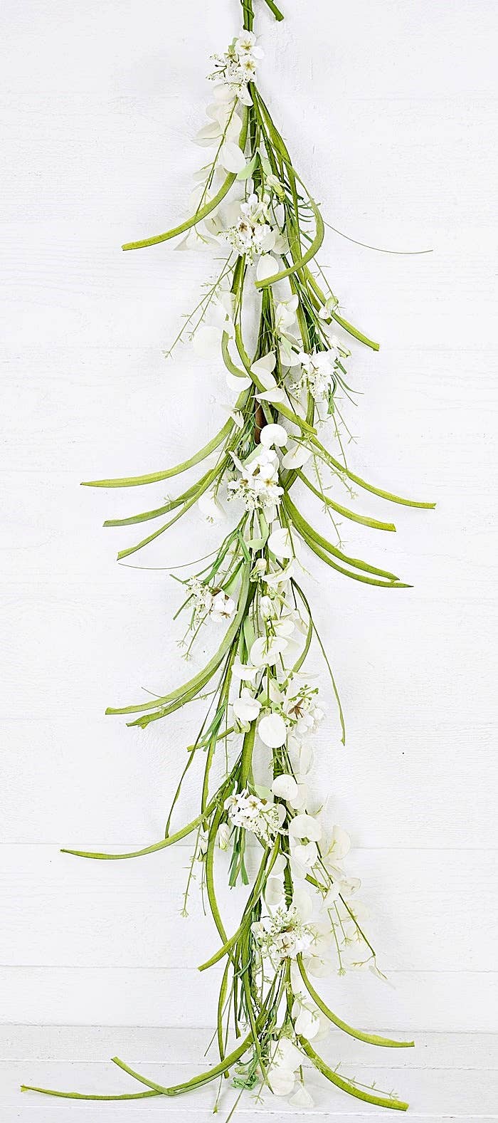 28971 - 4ft Garland--CR/GR Wild Flowers and Silver Dollar