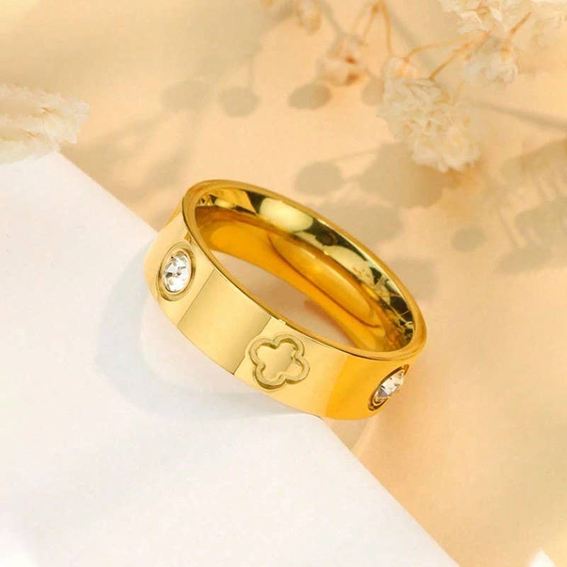 18K STAINLESS STEEL TARNISH FREE BAND RING | 40R140: Silver