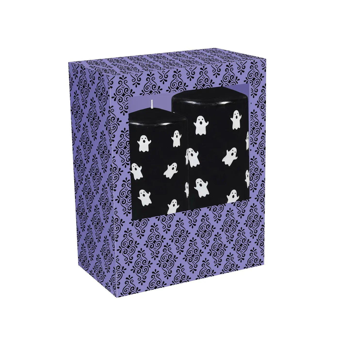 Halloween Ghost Pillar Wax Candle