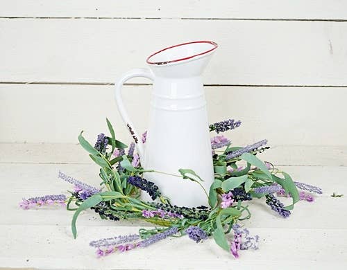 ISB75772- 16in Wreath-Lavender Farm-4/48pcs