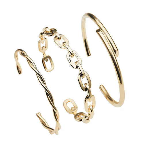 Harmony Trio Bracelets - Gold