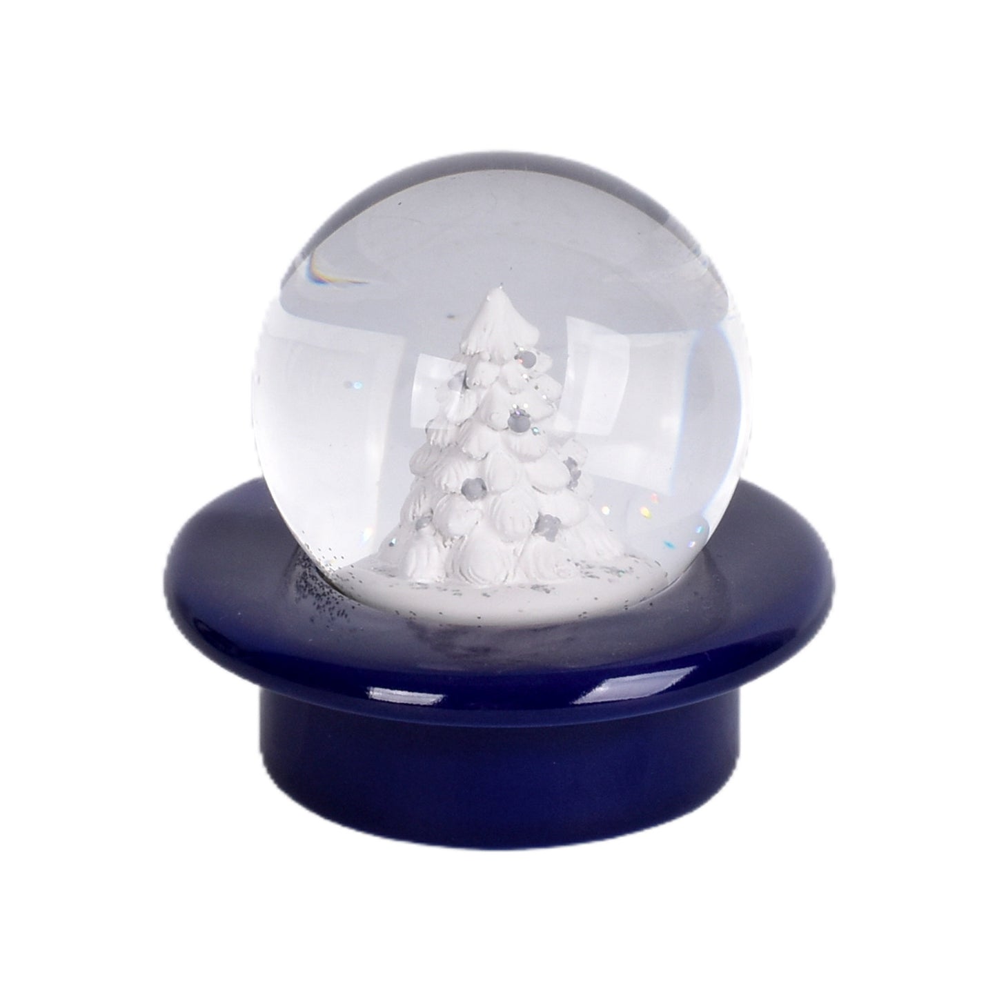 16oz Mug with Snow Globe Lid-it-Floral Lace Blue