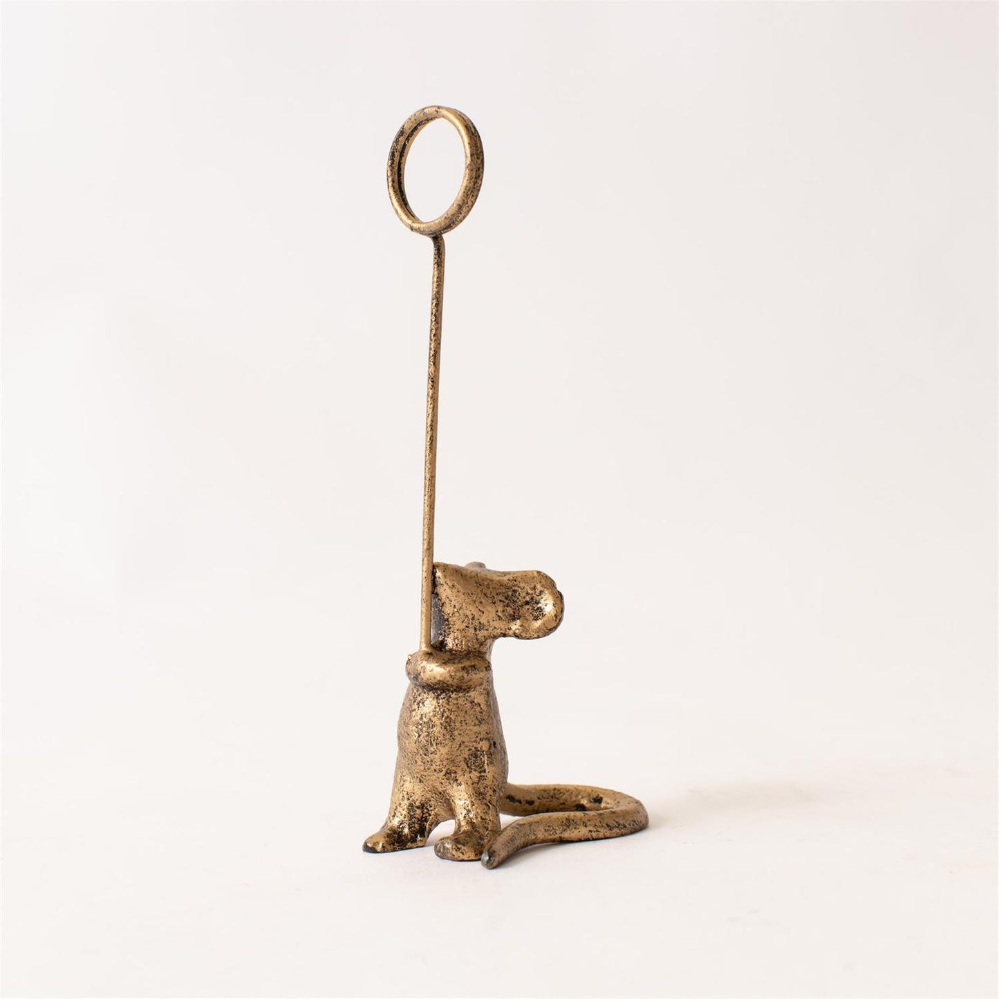Cast Iron Mouse Card Holder