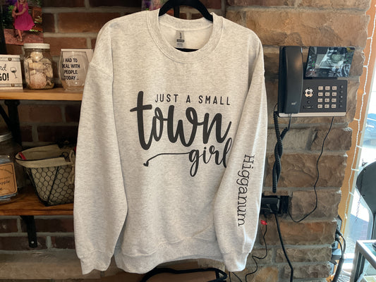 Just A Small Town Girl Sweatshirt Higganum - Cream L