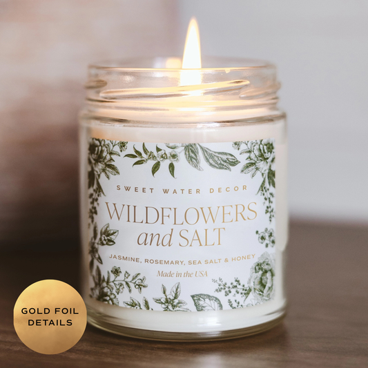 Wildflowers and Salt 9 oz Soy Candle