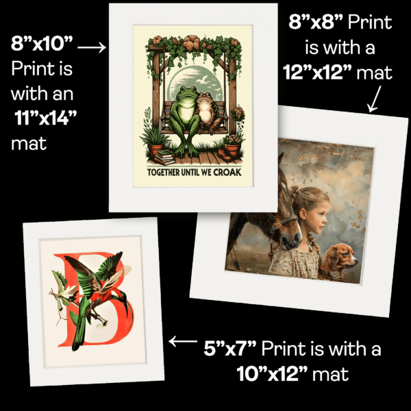 Bigfoot Giving Directions - Art Prints – 8″x10″ Artwork in 11″x14″ Mat