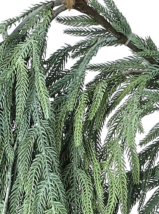 Artificial Dripping Natural Touch Norfolk Pine Garland - 40": Green