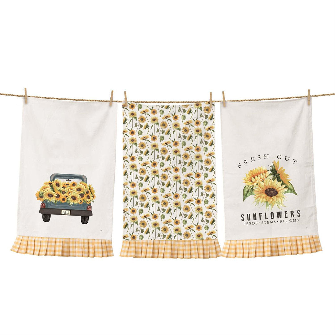 Tea Towels - Fresh Cut Sunflowers