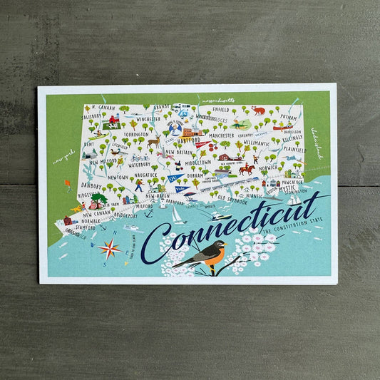 Connecticut 4" x 6" Postcard