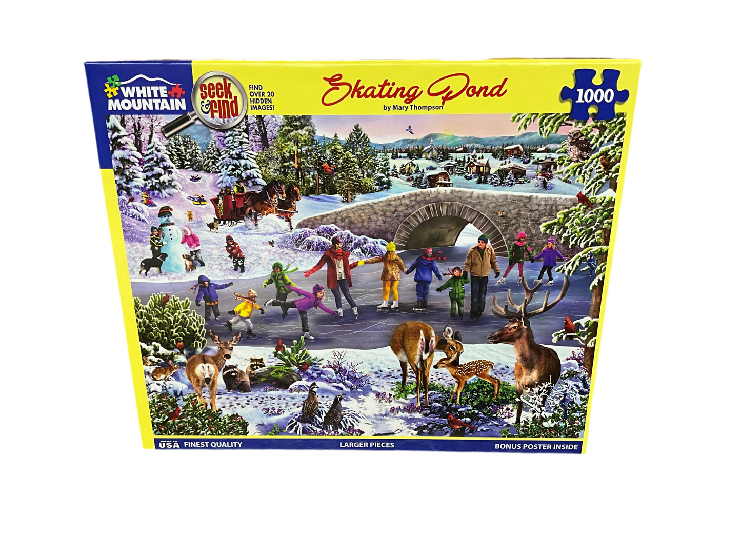 Skating Pond - 1000 Piece Jigsaw Puzzle