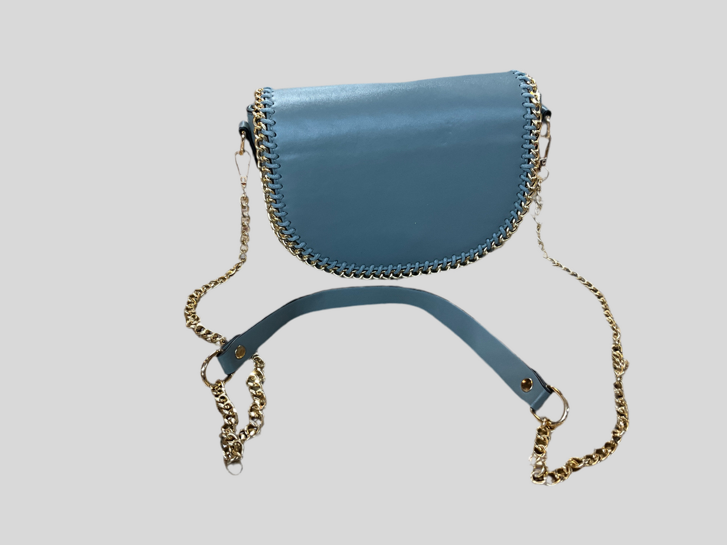 Blue Chain Crossbody